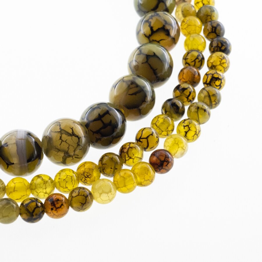 Dragon Veins Agate, Natural, Dyed, Round Bead, Light Green, 37-39 cm/strand, 6, 8, 10, 12 mm Dragon Veins Agate, Natural, Dyed, Round Bead, Light Green, 37-39 cm/strand, 6, 8, 10, 12 mm