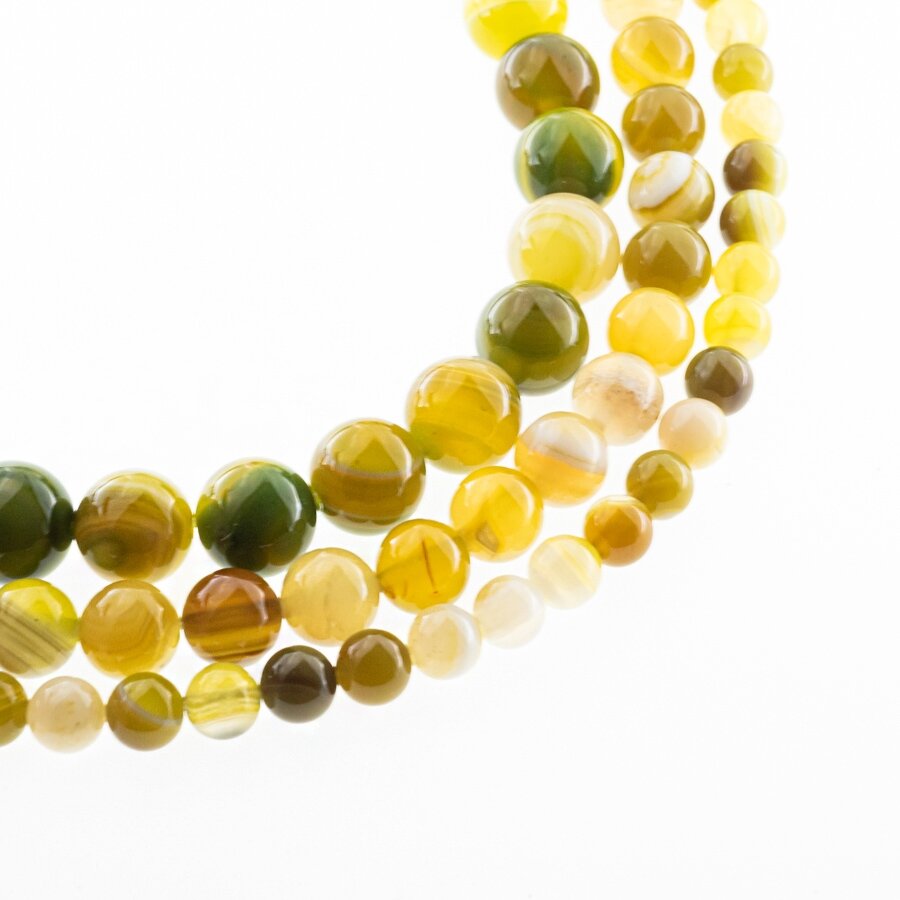 Striped Agate, Natural, A Grade, Dyed, Round Bead, Light Green, 37-39 cm/strand, 4, 6, 8, 10, 12, 14 mm Striped Agate, Natural, A Grade, Dyed, Round Bead, Light Green, 37-39 cm/strand, 4, 6, 8, 10, 12, 14 mm