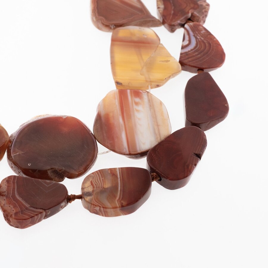 Striped Agate, Natural, B Grade, Slice Bead, Red, 37-39 cm/strand, about 15x20-16x24, 18x20-20x30, 25x35-35x40 mm Striped Agate, Natural, B Grade, Slice Bead, Red, 37-39 cm/strand, about 15x20-16x24, 18x20-20x30, 25x35-35x40 mm