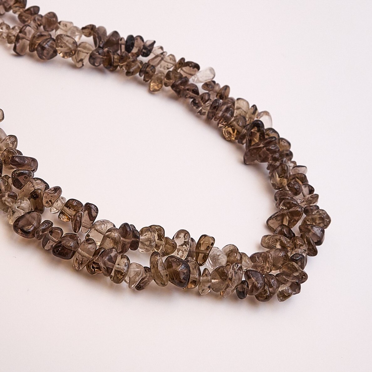 Smoky Quartz, Natural, AB Grade, Heated, Chip Bead, Brown, 80-83 cm/strand, about 5-8 mm Smoky Quartz, Natural, AB Grade, Heated, Chip Bead, Brown, 80-83 cm/strand, about 5-8 mm