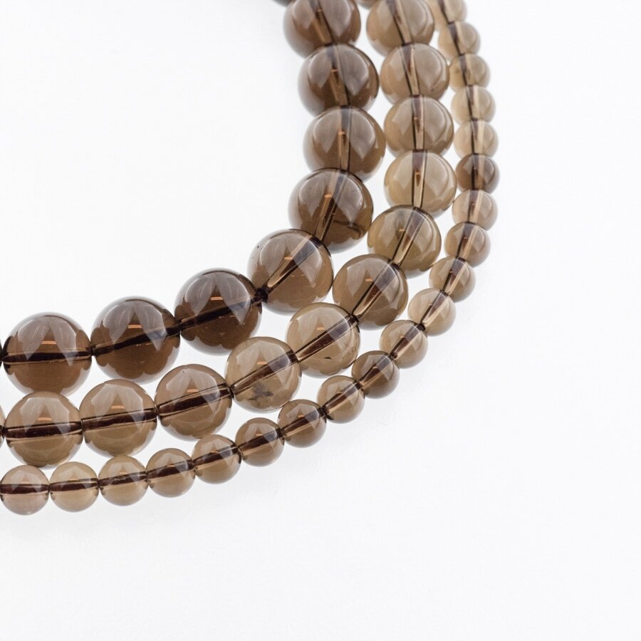 Smoky Quartz, Natural, A Grade, Heated, Round Bead, Brown, 37-39 cm/strand, 6, 8, 10, 12 mm Smoky Quartz, Natural, A Grade, Heated, Round Bead, Brown, 37-39 cm/strand, 6, 8, 10, 12 mm