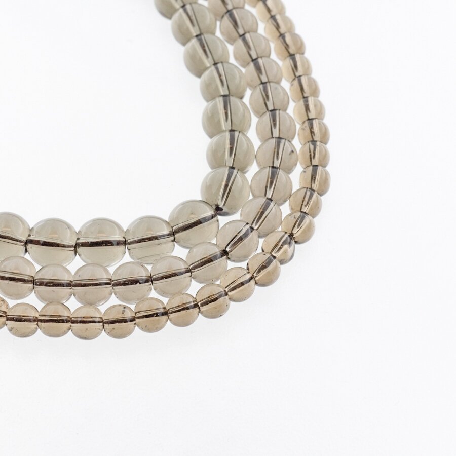 Smoky Quartz, Reconstituted, Round Bead, Brown, 34-39 cm/strand, 4, 6, 8, 10, 12, 14 mm Smoky Quartz, Reconstituted, Round Bead, Brown, 34-39 cm/strand, 4, 6, 8, 10, 12, 14 mm