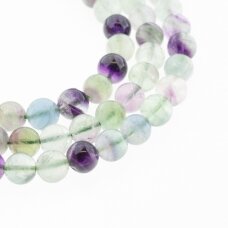 Fluoritas, natūralus, AB kokybė, apvali forma, žaliai violetinė spalva, 37-39 cm/gija, 6, 8, 10, 12 mm Fluoritas, natūralus, AB kokybė, apvali forma, žaliai violetinė spalva, 37-39 cm/gija, 6, 8, 10, 12 mm