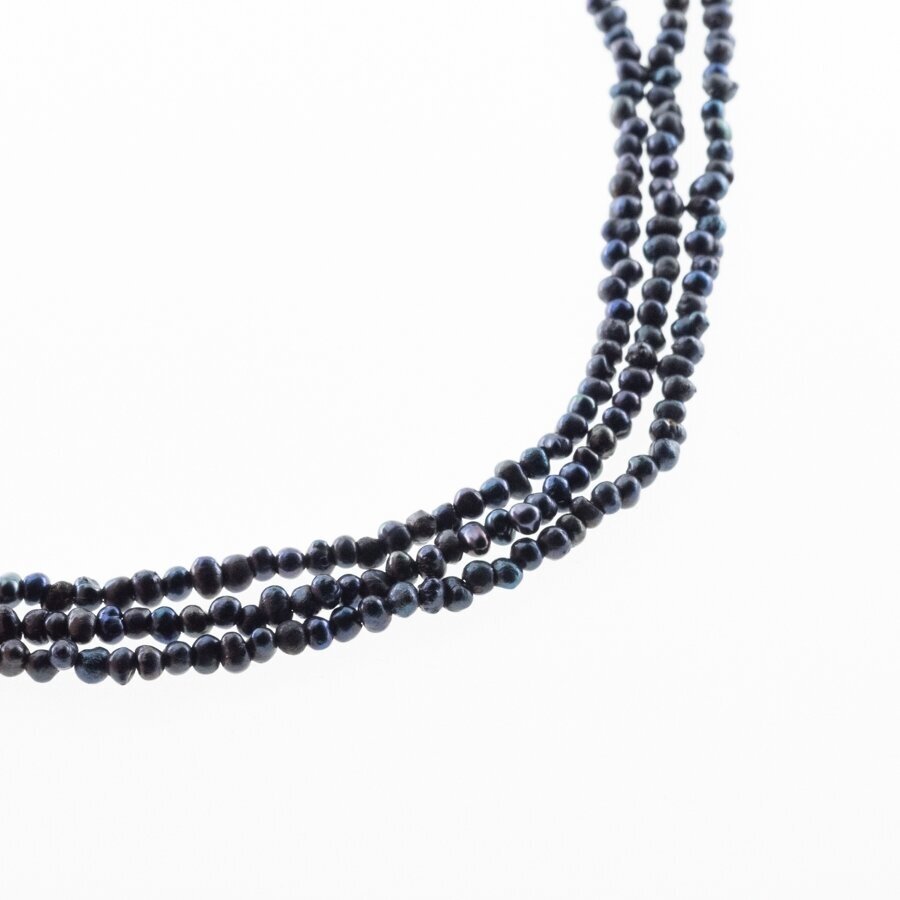 Freshwater Pearl, Cultured, B Grade, Semi-round Bead, Peacock Blue (dyed), 35-36 cm/strand, about 3, 5-6, 7-8, 8-9, 9-10 mm Freshwater Pearl, Cultured, B Grade, Semi-round Bead, Peacock Blue (dyed), 35-36 cm/strand, about 3, 5-6, 7-8, 8-9, 9-10 mm