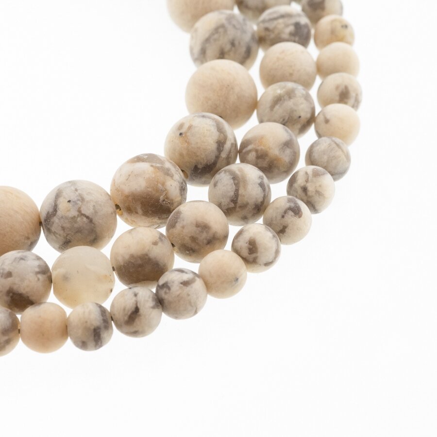 Graphic Feldspar, Natural, Matte Round Bead, Beige-Black, 37-39 cm/strand, 4, 6, 8, 10, 12 mm Graphic Feldspar, Natural, Matte Round Bead, Beige-Black, 37-39 cm/strand, 4, 6, 8, 10, 12 mm