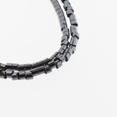 Hematite, Reconstituted, Gear Rondelle Bead, Black, 39-40 cm/strand, 5x5 mm