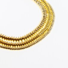 Hematite, Reconstituted, Electroplated, Abacus Rondelle Bead, Light Gold, 39-40 cm/strand, 3x2, 4x1.5, 4x2, 4x3, 6x2, 6x3, 6x4, 8x3, 10x3, 12x3 mm