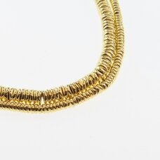 Hematyt, odzyskany, galwanizowany, kształt wygiętego rondelle koła, extra jasnego złota kolor, 39-40 cm/sznur, 4x1, 6x1 mm Hematyt, odzyskany, galwanizowany, kształt wygiętego rondelle koła, extra jasnego złota kolor, 39-40 cm/sznur, 4x1, 6x1 mm