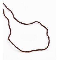 Hematyt, odzyskany, matowy, kształt okrągły, liliowy kolor, 39-40 cm/sznur, 1.5 mm