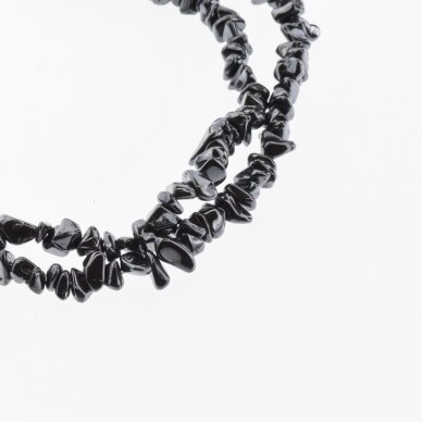 Hematite, Reconstituted, Chip Bead, Black, 39-40 cm/strand, about 5-8 mm Hematite, Reconstituted, Chip Bead, Black, 39-40 cm/strand, about 5-8 mm