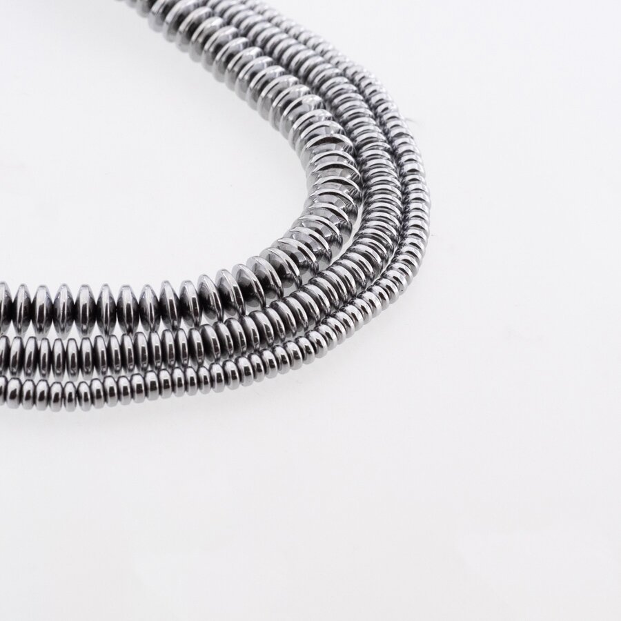 Hematite, Reconstituted, Abacus Rondelle Bead, Nickel Grey, 39-40 cm/strand, 3x2, 4x1.5, 4x2, 4x3, 6x2, 6x3, 6x4, 8x3, 8x4, 10x3, 12x3 mm Hematite, Reconstituted, Abacus Rondelle Bead, Nickel Grey, 39-40 cm/strand, 3x2, 4x1.5, 4x2, 4x3, 6x2, 6x3, 6x4, 8x3, 8x4, 10x3, 12x3 mm