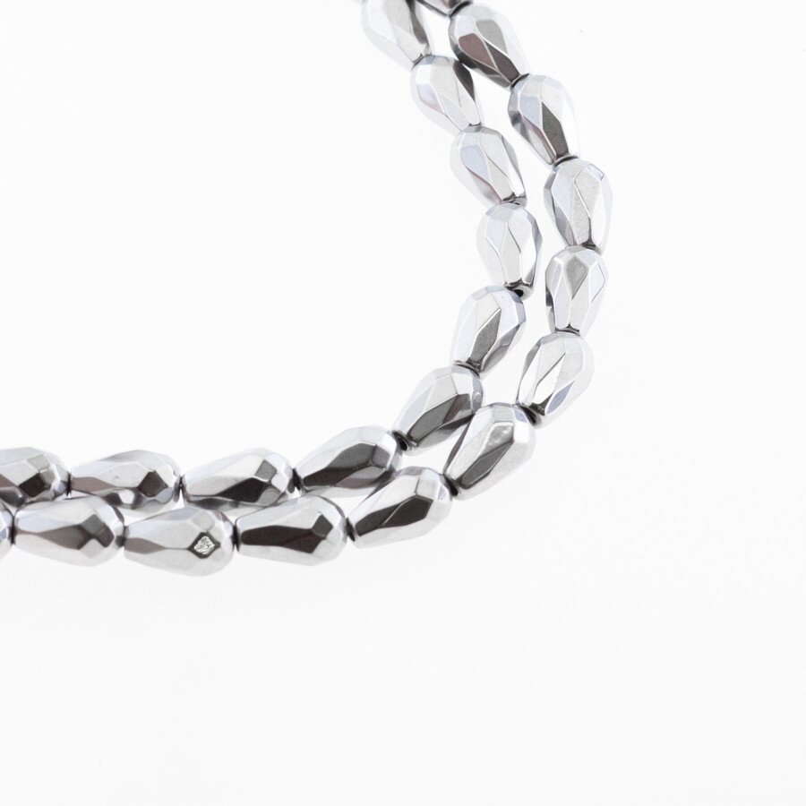 Hematitas, regeneruotas, briaunuotas, lašo forma, nikelio spalva, 39-40 cm/gija, 5x8, 8x16, 10x20 mm Hematitas, regeneruotas, briaunuotas, lašo forma, nikelio spalva, 39-40 cm/gija, 5x8, 8x16, 10x20 mm