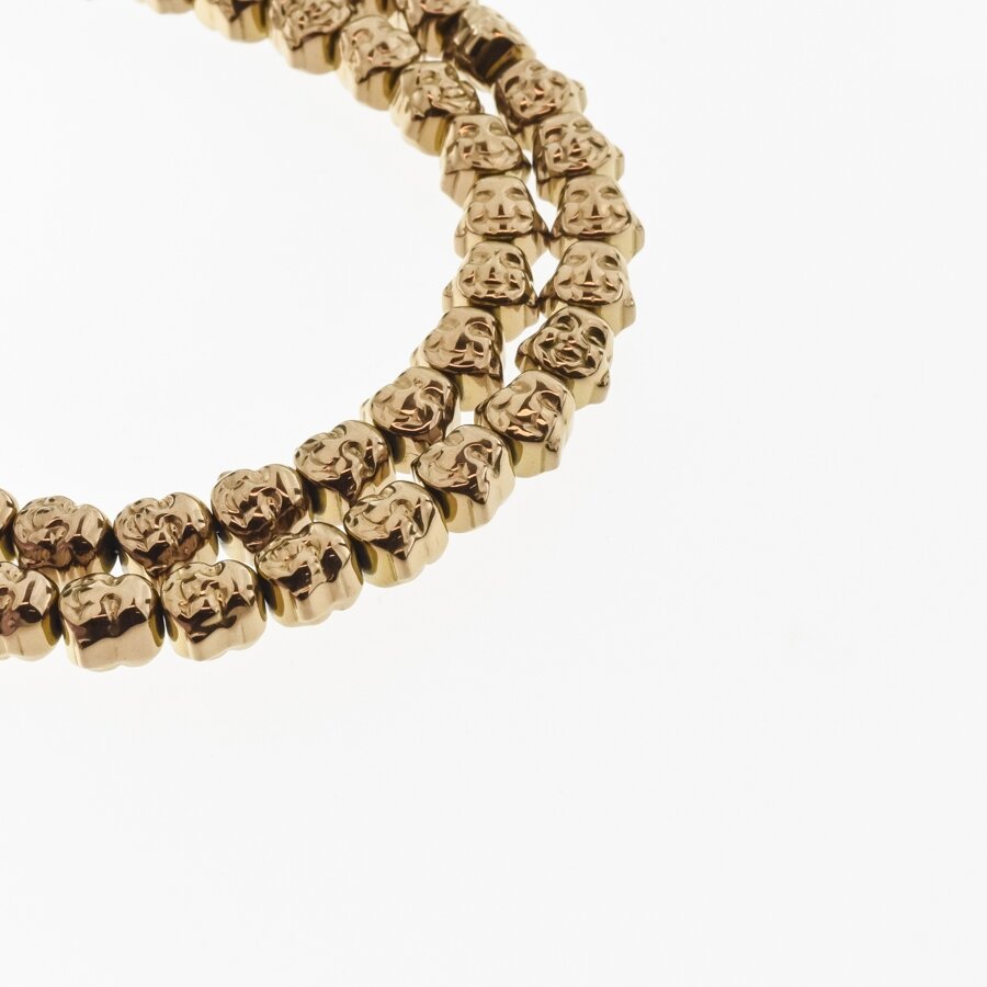 Hematite, Reconstituted, Budda Head Bead, Brown, 39-40 cm/strand, 8 mm Hematite, Reconstituted, Budda Head Bead, Brown, 39-40 cm/strand, 8 mm
