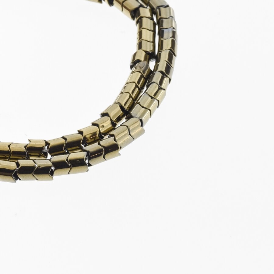 Hematite, Reconstituted, Gear Rondelle Bead, Khaki Gold, 39-40 cm/strand, 5x5, 7x7 mm Hematite, Reconstituted, Gear Rondelle Bead, Khaki Gold, 39-40 cm/strand, 5x5, 7x7 mm