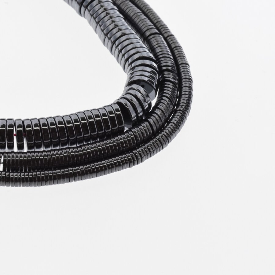 Hematitas, regeneruotas, heishi rondelės forma, juoda spalva, 39-40 cm/gija, 2x1, 3x1, 4x1, 6x1, 6x2, 8x2, 10x2 mm Hematitas, regeneruotas, heishi rondelės forma, juoda spalva, 39-40 cm/gija, 2x1, 3x1, 4x1, 6x1, 6x2, 8x2, 10x2 mm