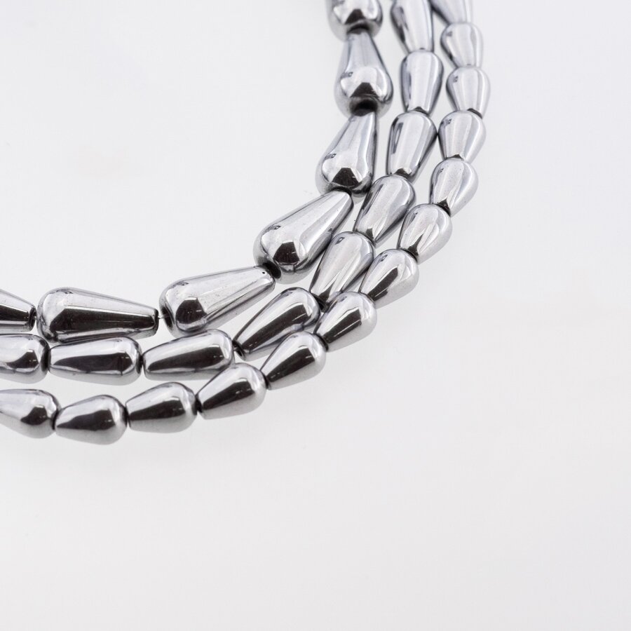 Hematite, Reconstituted, Teardrop Bead, Nickel Grey, 39-40 cm/strand, 5x8, 6x9, 6x12, 8x12, 8x16 mm Hematite, Reconstituted, Teardrop Bead, Nickel Grey, 39-40 cm/strand, 5x8, 6x9, 6x12, 8x12, 8x16 mm
