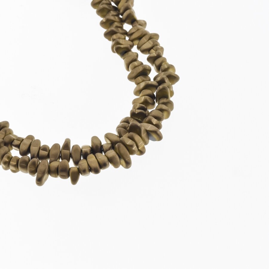Hematite, Reconstituted, Matte Chip Bead, Brown, 39-40 cm/strand, about 5-8 mm Hematite, Reconstituted, Matte Chip Bead, Brown, 39-40 cm/strand, about 5-8 mm