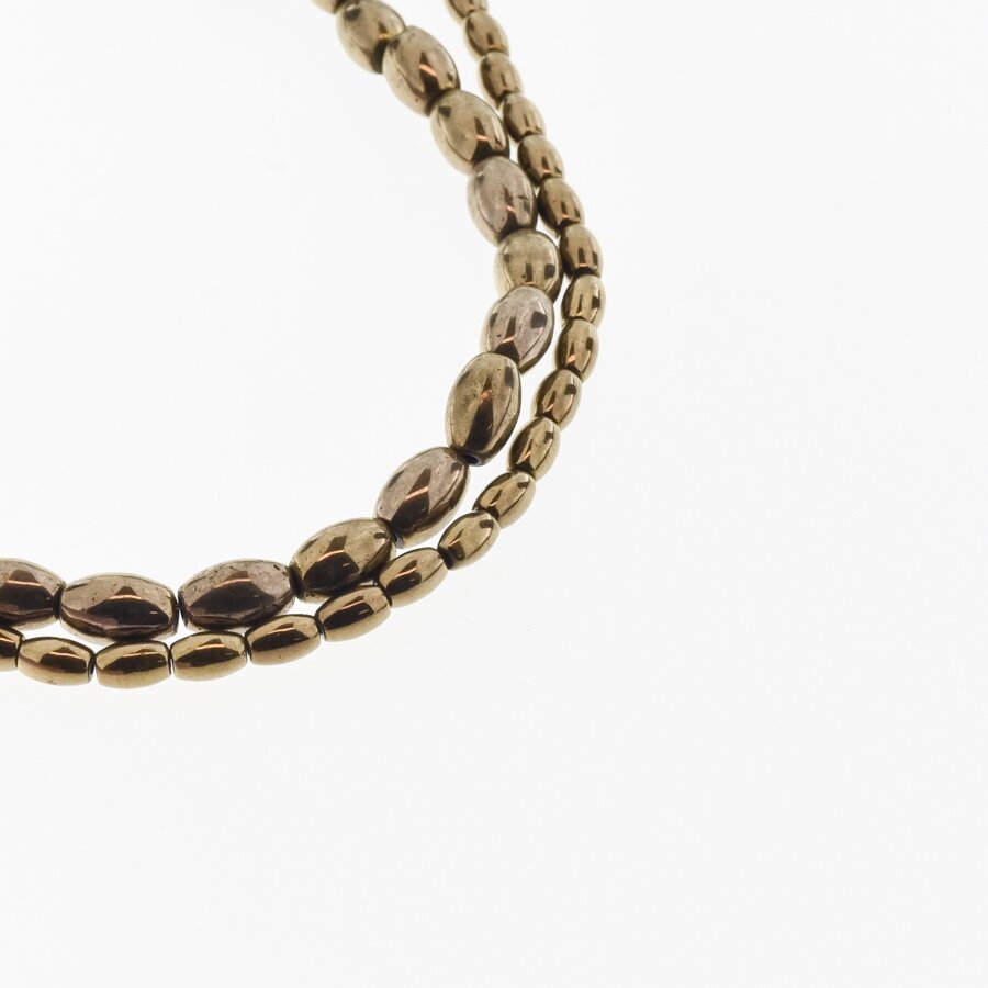 Hematite, Reconstituted, Oval Bead, Brown, 39-40 cm/strand, 3x5 mm Hematite, Reconstituted, Oval Bead, Brown, 39-40 cm/strand, 3x5 mm