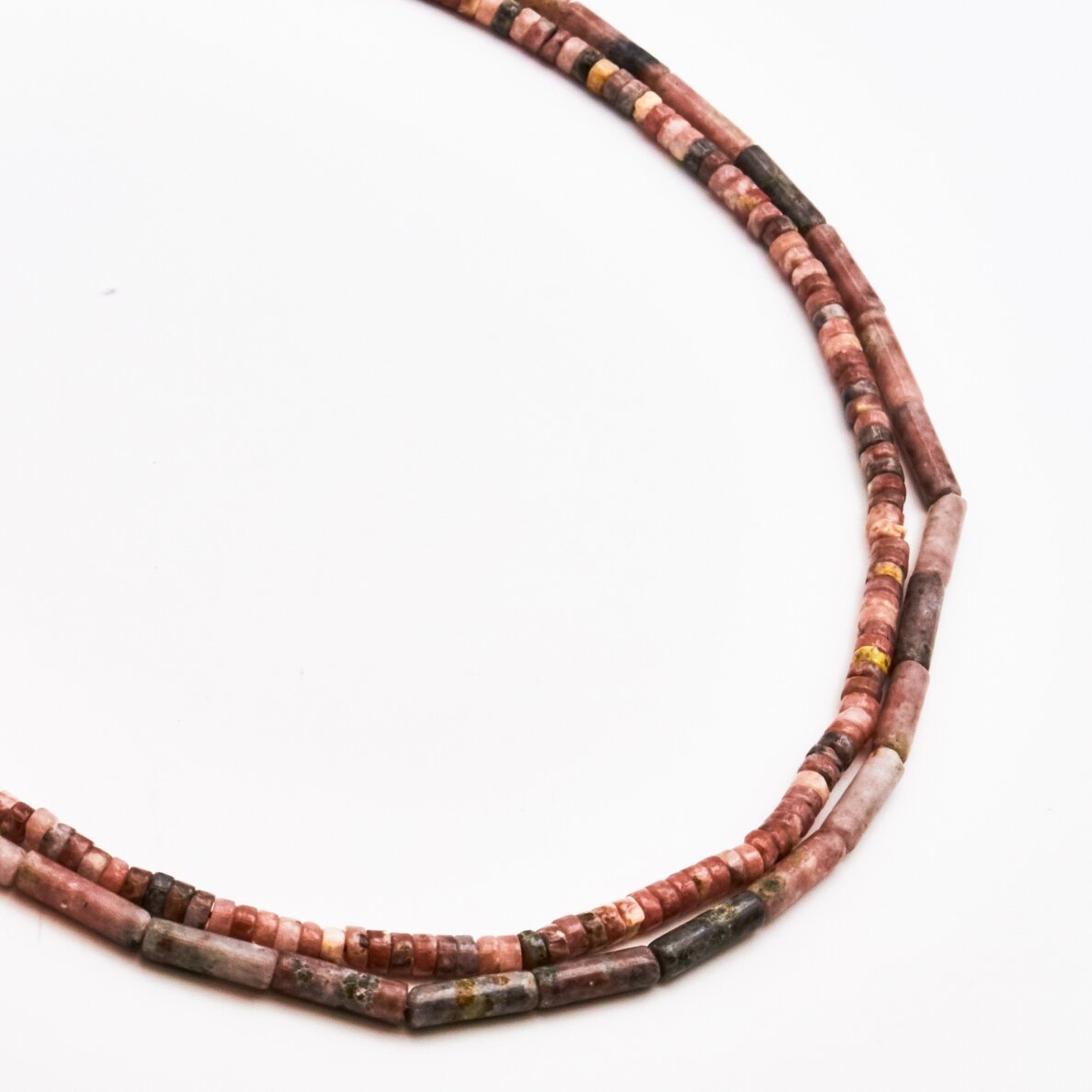 Jaspis, 4x2 mm, 37-39 cm/gija