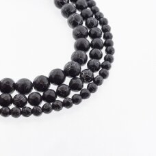 Black Marble, Natural, Faceted Round Bead, 37-39 cm/strand, 4, 6, 8, 10, 12 mm Black Marble, Natural, Faceted Round Bead, 37-39 cm/strand, 4, 6, 8, 10, 12 mm