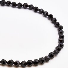 Juodas oniksas, 10 mm, 37-39 cm/strand Juodas oniksas, 10 mm, 37-39 cm/strand