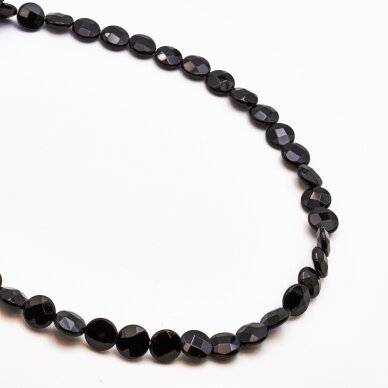 Juodas oniksas, 10 mm, 37-39 cm/strand Juodas oniksas, 10 mm, 37-39 cm/strand