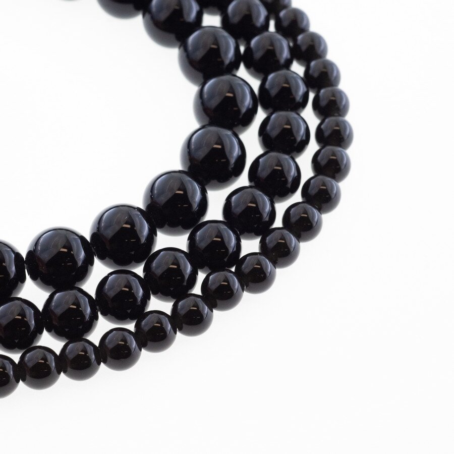 Black Obsidian, Natural, AB Grade, Round Bead, 37-39 cm/strand, 4, 6, 8, 10, 12 mm Black Obsidian, Natural, AB Grade, Round Bead, 37-39 cm/strand, 4, 6, 8, 10, 12 mm