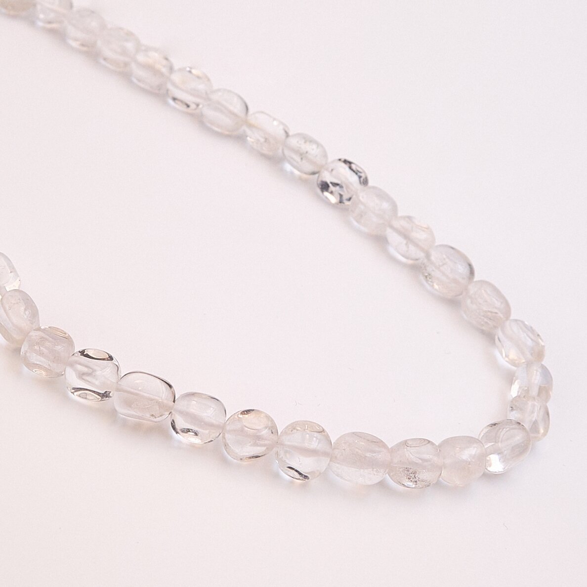 Rock Crystal Quartz, Natural, AB Grade, Pebble Bead, Clear, 37-39 cm/strand, M size about 4x5-5x8, 5x6-7x10, 6x8-8x12 mm Rock Crystal Quartz, Natural, AB Grade, Pebble Bead, Clear, 37-39 cm/strand, M size about 4x5-5x8, 5x6-7x10, 6x8-8x12 mm