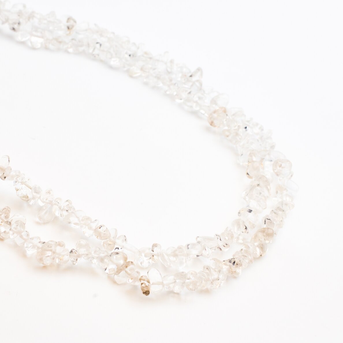 Rock Crystal, chip bead, about 80–83 cm/strand