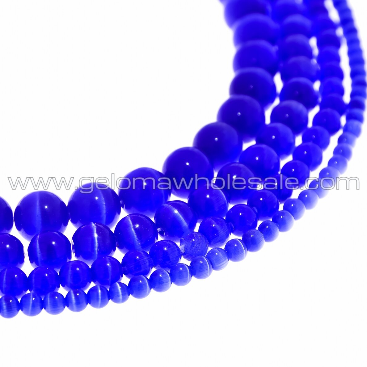 Katės akis-stiklas, apvali forma, #03 karališka mėlyna spalva, 4, 6, 8, 10, 12 mm Katės akis-stiklas, apvali forma, #03 karališka mėlyna spalva, 4, 6, 8, 10, 12 mm