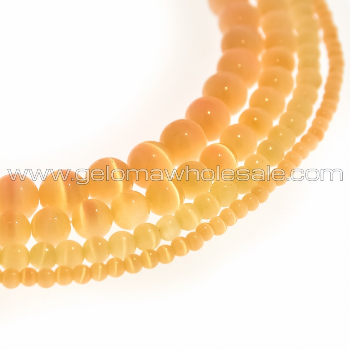 Katės akis-stiklas, apvali forma, #21 tamsiai geltona spalva, 4, 6, 8, 10, 12 mm Katės akis-stiklas, apvali forma, #21 tamsiai geltona spalva, 4, 6, 8, 10, 12 mm