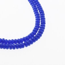 Cat's Eye Glass, Abacus Rondelle Bead, #03 Royal Blue, 8x5, 10x8, 12x10 mm