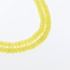 Kocie oko-szkło, kształt rondelle, #13 żółty kolor, sznur, 8x5, 10x8, 12x10 mm
