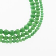 Kocie oko-szkło, kształt okrągły, #02 zielony kolor, sznur, 4, 6, 8, 10, 12 mm