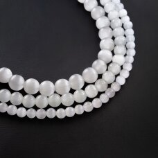 Kocie oko-szkło, kształt okrągły, #18 szary kolor, sznur, 4, 6, 8, 10, 12 mm Kocie oko-szkło, kształt okrągły, #18 szary kolor, sznur, 4, 6, 8, 10, 12 mm