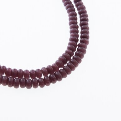 Katės akis-stiklas, abacus rondelės forma, #16 vynuogių violetinė spalva, 8x5, 10x8, 12x10 mm Katės akis-stiklas, abacus rondelės forma, #16 vynuogių violetinė spalva, 8x5, 10x8, 12x10 mm