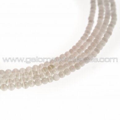 Cat's Eye Glass, Round Bead, #14 Peach Yellow, 4, 6, 8, 10, 12 mm Cat's Eye Glass, Round Bead, #14 Peach Yellow, 4, 6, 8, 10, 12 mm