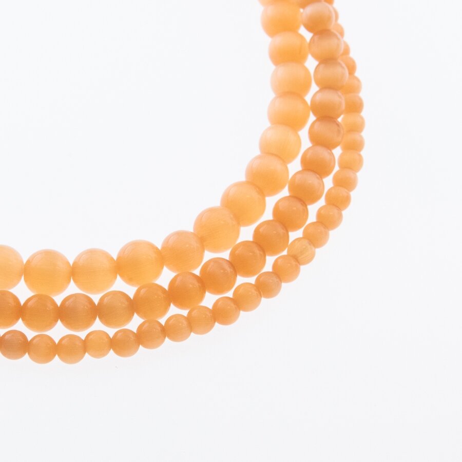 Katės akis-stiklas, apvali forma, #30 šviesiai oranžinė spalva, 4, 6, 8, 10, 12 mm Katės akis-stiklas, apvali forma, #30 šviesiai oranžinė spalva, 4, 6, 8, 10, 12 mm