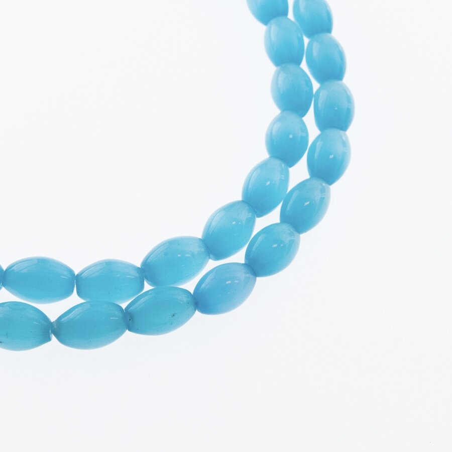 Cat's Eye Glass, Oval Bead, #29 Sky Blue, 4x6, 6x8, 8x12, 10x14 mm Cat's Eye Glass, Oval Bead, #29 Sky Blue, 4x6, 6x8, 8x12, 10x14 mm