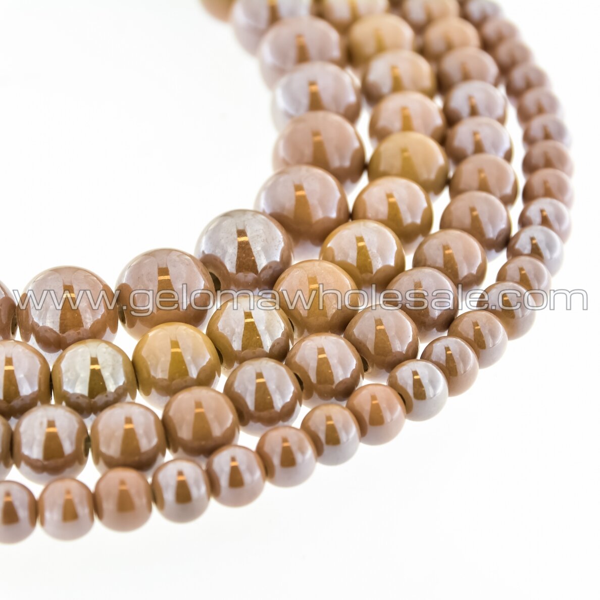 Keramika, apvali forma, #A22 pieniško šokolado spalva, apie 55 vnt./gija, 6, 8, 10, 12, 14, 16, 18, 20, 28, 32, 35 mm