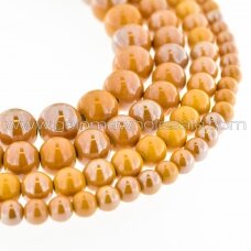 Keramika, apvali forma, #A12 šviesiai karamelinė spalva, apie 55 vnt./gija, 6, 8, 10, 12, 14, 16, 18, 20, 28, 32, 35 mm Keramika, apvali forma, #A12 šviesiai karamelinė spalva, apie 55 vnt./gija, 6, 8, 10, 12, 14, 16, 18, 20, 28, 32, 35 mm