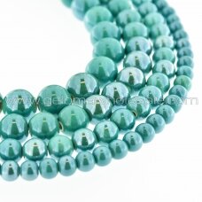 Ceramic, Round Bead, #A20 Sea Green, about 55 pcs/strand, 6, 8, 10, 12, 14, 16, 18, 20, 28, 32, 35 mm
