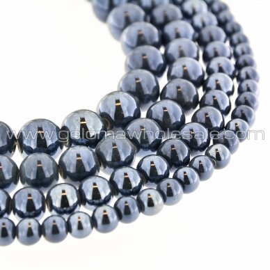 Keramika, apvali forma, #A31 tamsiai pilka spalva, apie 55 vnt./gija, 6, 8, 10, 12, 14, 16, 18, 20, 28, 32, 35 mm Keramika, apvali forma, #A31 tamsiai pilka spalva, apie 55 vnt./gija, 6, 8, 10, 12, 14, 16, 18, 20, 28, 32, 35 mm