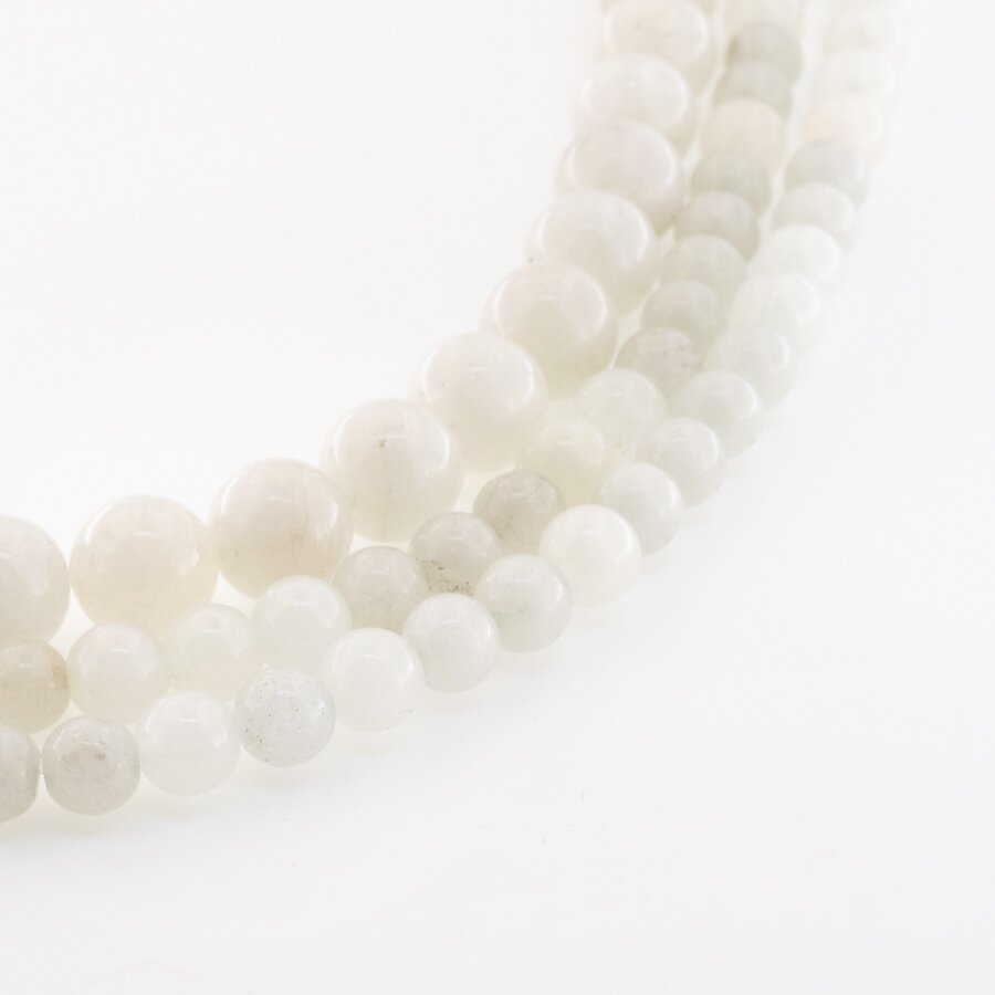 Chinese White Jade (Quartz), Natural, Round Bead, #02 Smoky White, 37-39 cm/strand, 6, 8, 10, 12 mm Chinese White Jade (Quartz), Natural, Round Bead, #02 Smoky White, 37-39 cm/strand, 6, 8, 10, 12 mm
