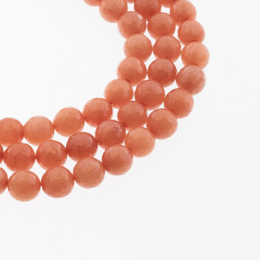 Chinese White Jade (Quartz), Natural, Dyed, Faceted Round Bead, #22 Caramel, 37-39 cm/strand, 6, 8, 10, 12 mm Chinese White Jade (Quartz), Natural, Dyed, Faceted Round Bead, #22 Caramel, 37-39 cm/strand, 6, 8, 10, 12 mm