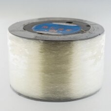 Korean crystal stretchy cord, clear, about 1000-meter/spool, 0.5 mm