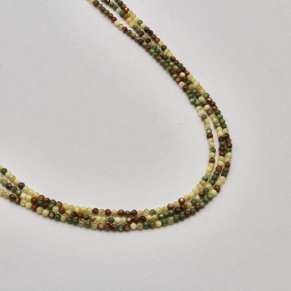 Shell beads, reconstituted, B grade, round shape, #66 color mix, 39 cm/strand, 4 mm Shell beads, reconstituted, B grade, round shape, #66 color mix, 39 cm/strand, 4 mm