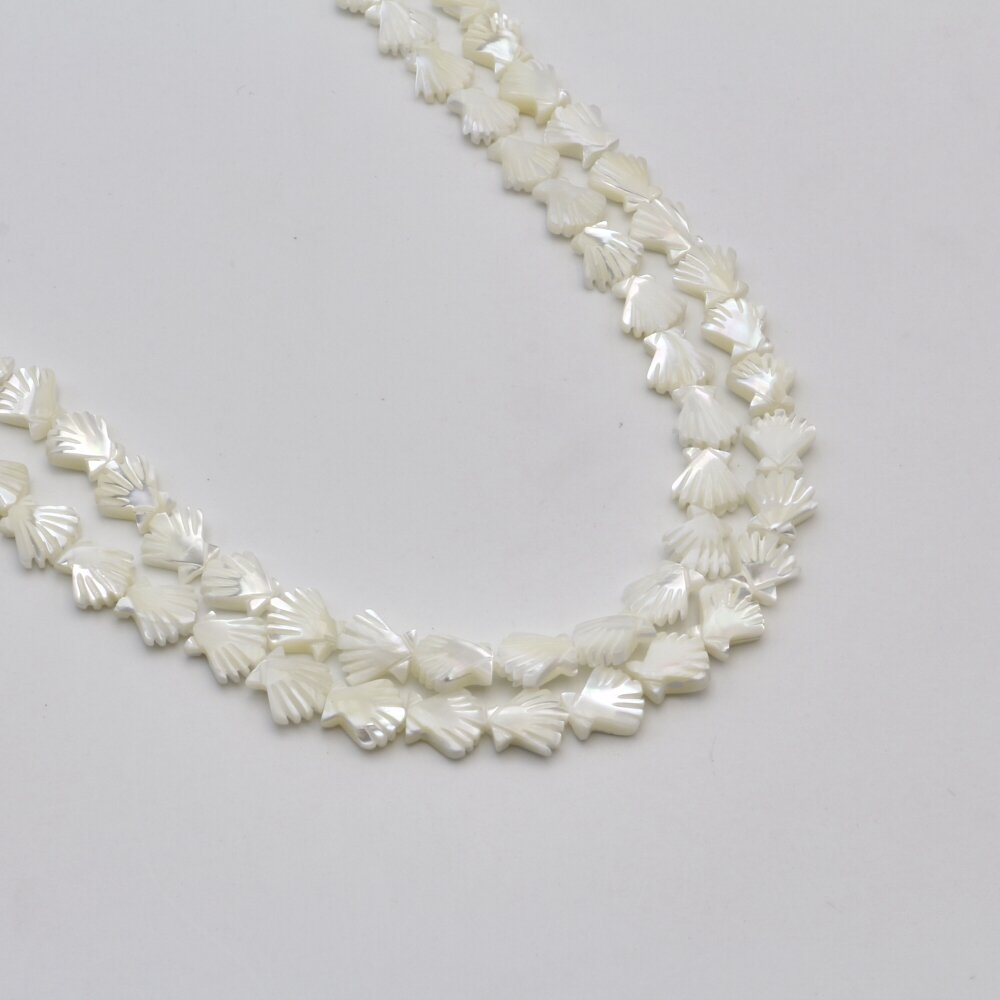 Shell beads, reconstituted, B grade, seashell shape, #53 pearl color, 39 cm/strand, 10 mm Shell beads, reconstituted, B grade, seashell shape, #53 pearl color, 39 cm/strand, 10 mm
