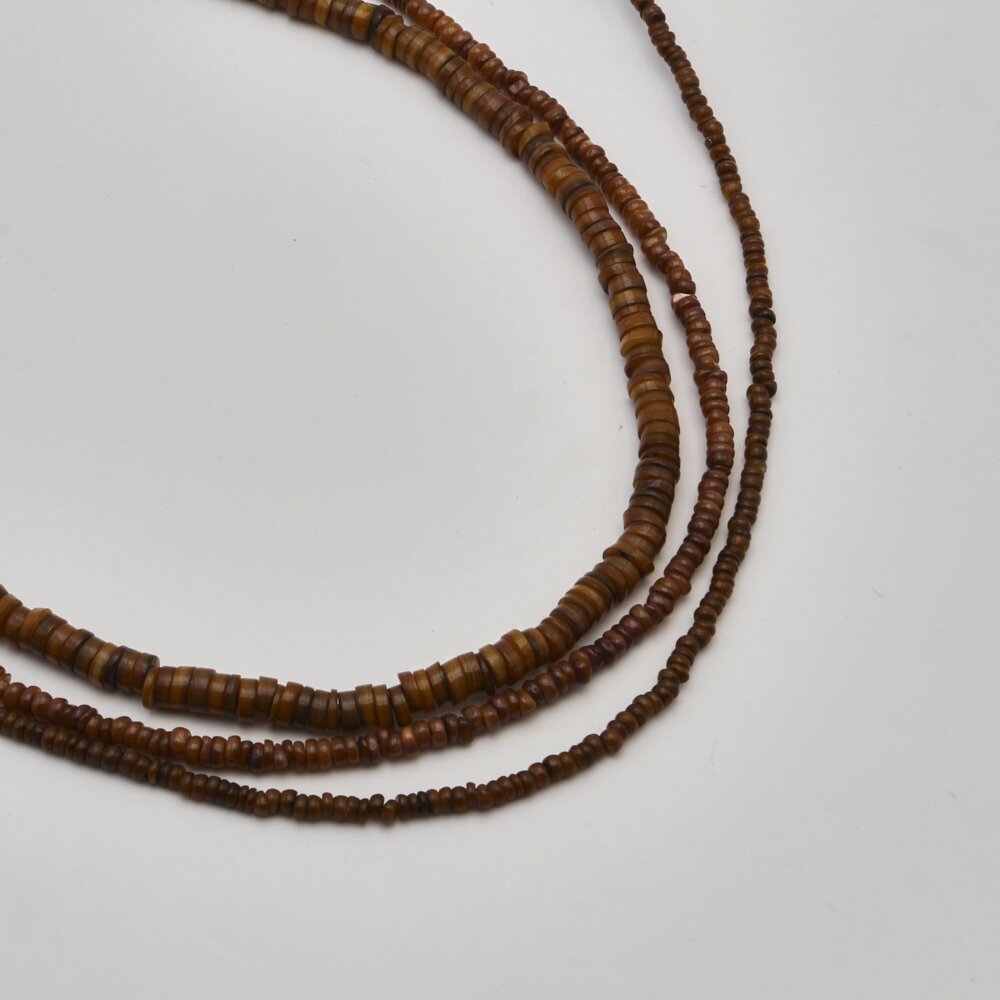 Shell beads, reconstituted, B grade, uneven rondelle shape, #12 tiger eye color, 39 cm/strand, 4x2, 5x2, 7x3, 9x3 mm Shell beads, reconstituted, B grade, uneven rondelle shape, #12 tiger eye color, 39 cm/strand, 4x2, 5x2, 7x3, 9x3 mm