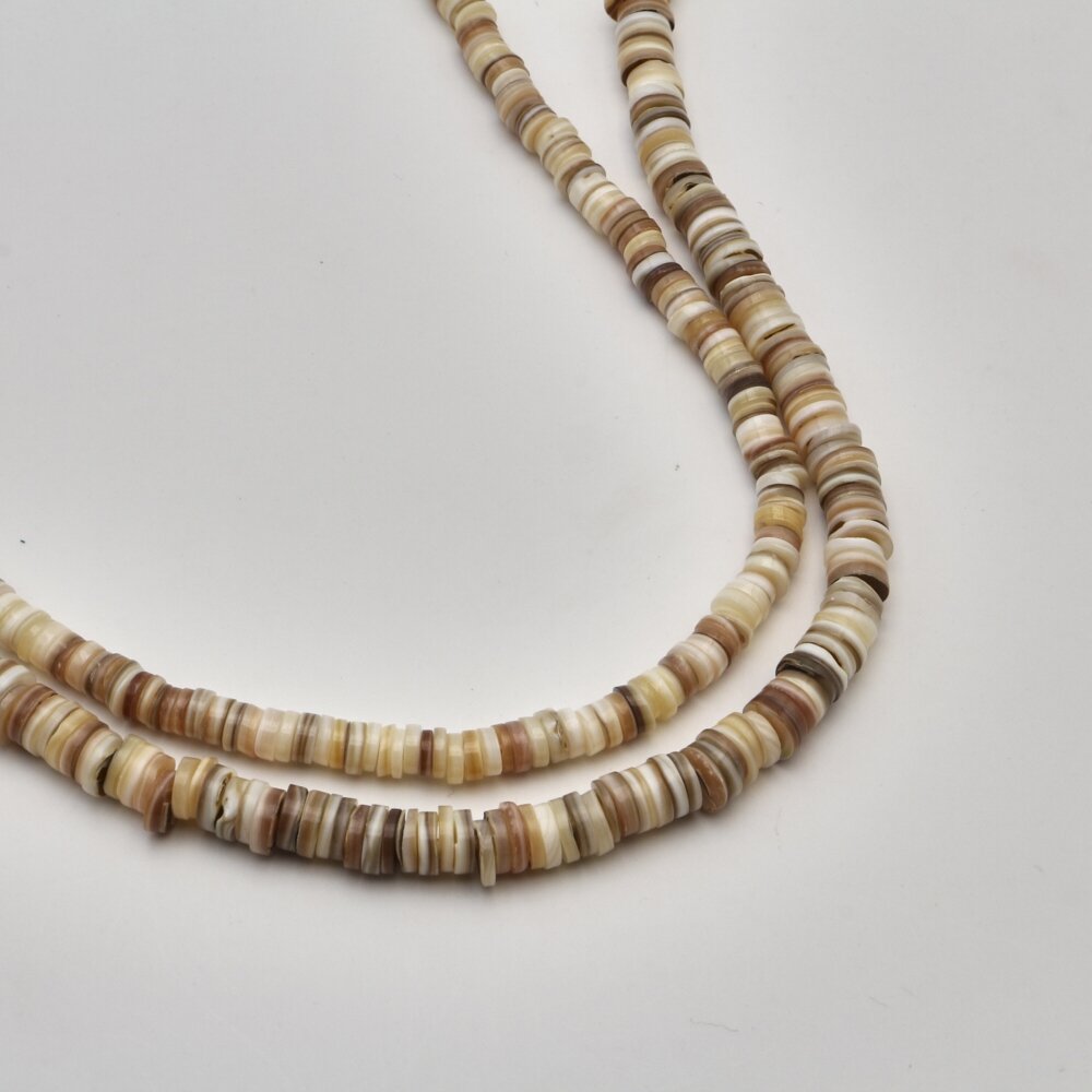Shell beads, reconstituted, B grade, uneven rondelle shape, #15 coffee color, 39 cm/strand, 7x3, 9x3 mm Shell beads, reconstituted, B grade, uneven rondelle shape, #15 coffee color, 39 cm/strand, 7x3, 9x3 mm